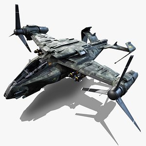 3D vtol a50 thunderbolt - model