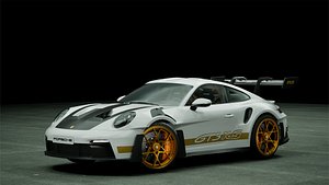 Porsche 911 992 GT3 RS White Gold