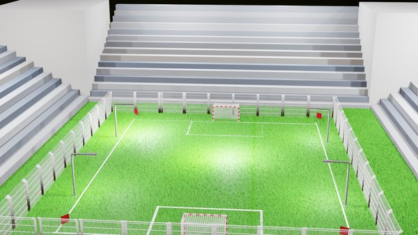 3d Five-a-side football field 3D