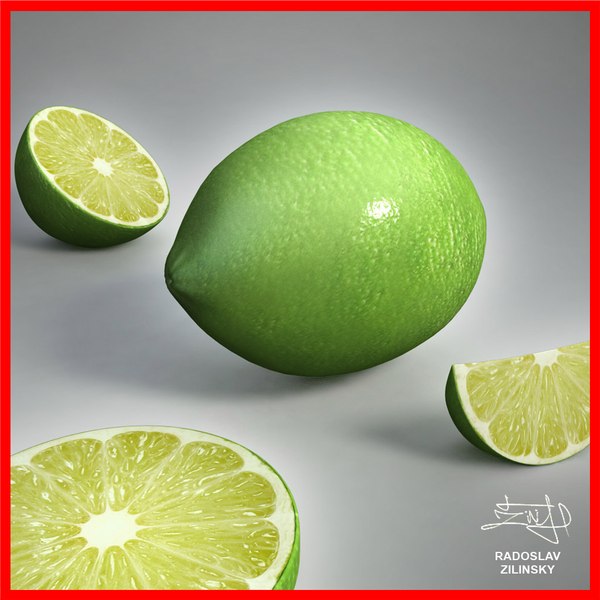 3d realistic lime