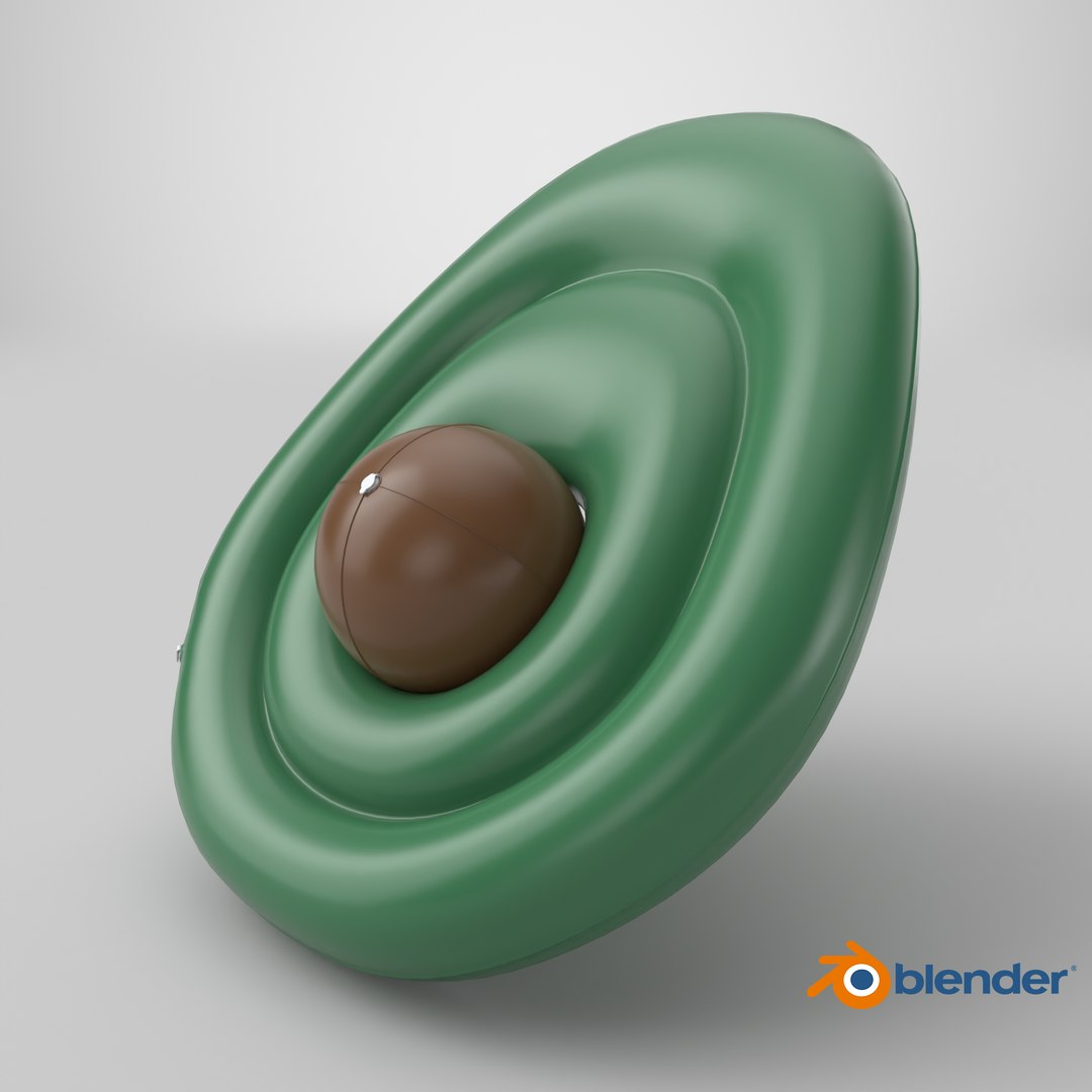 Inflatable Avocado Pool Float Model - TurboSquid 2399272