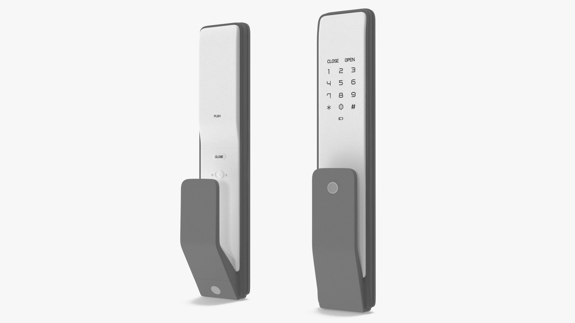 Smart Lock White 3D model preview