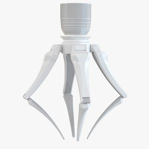 futuristic robotic hand industry 3D model