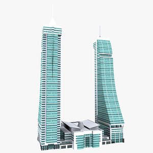 bahrain financial harbour 3d max