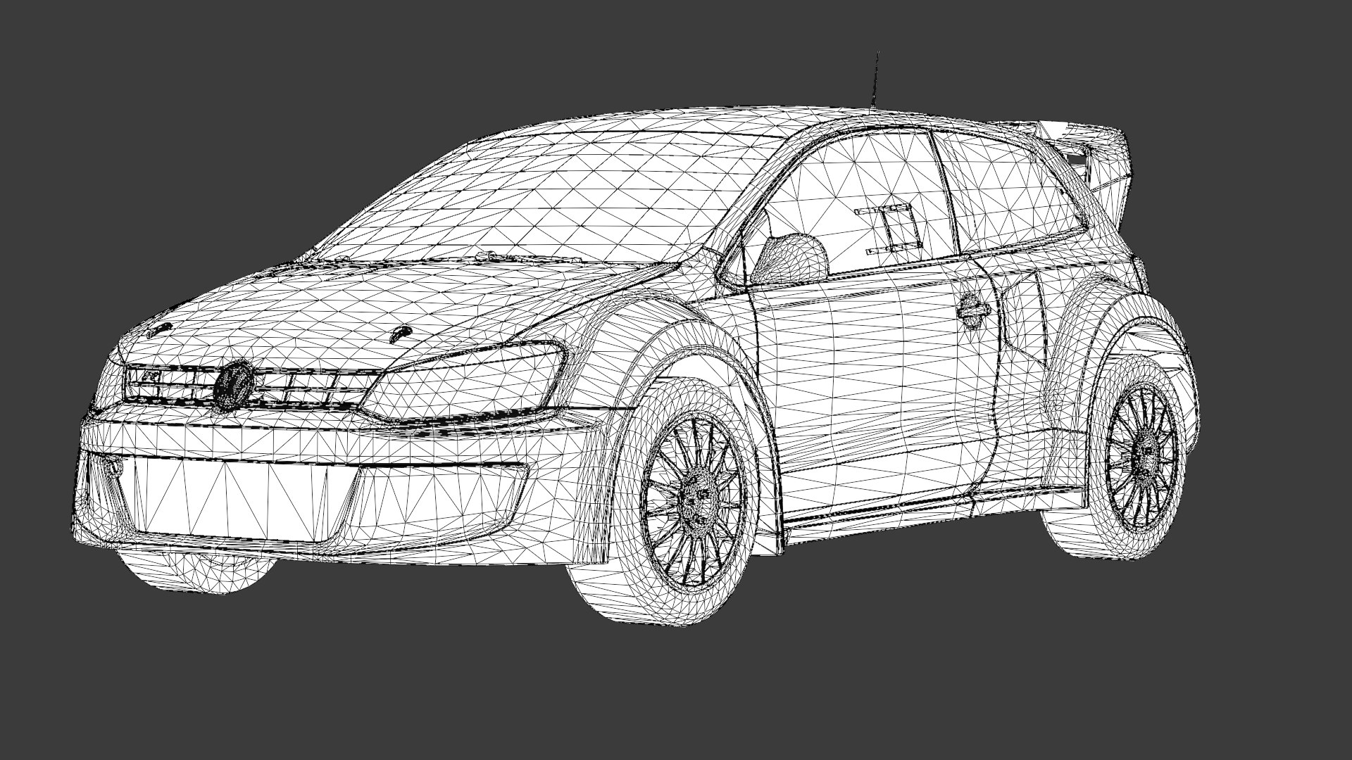 3D Volkswagen Polo R WRX 3D Model Rallycross Race Car - TurboSquid 2407238
