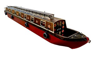 narrowboats holidays weekend 3D model