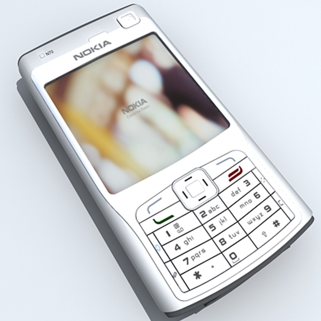 nokia n70 cellular phone 3d max