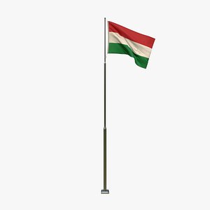 3D Animated Hungary Flag
