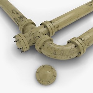 3D industrial pipeline pbr