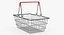 shopping baskets trolley 4 3D model