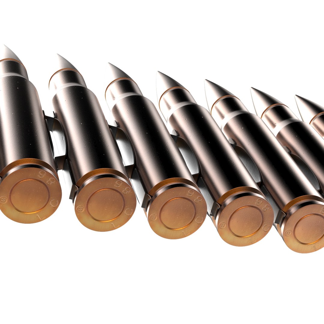 3D M60 Bullet Belt Model | 1145805 | TurboSquid