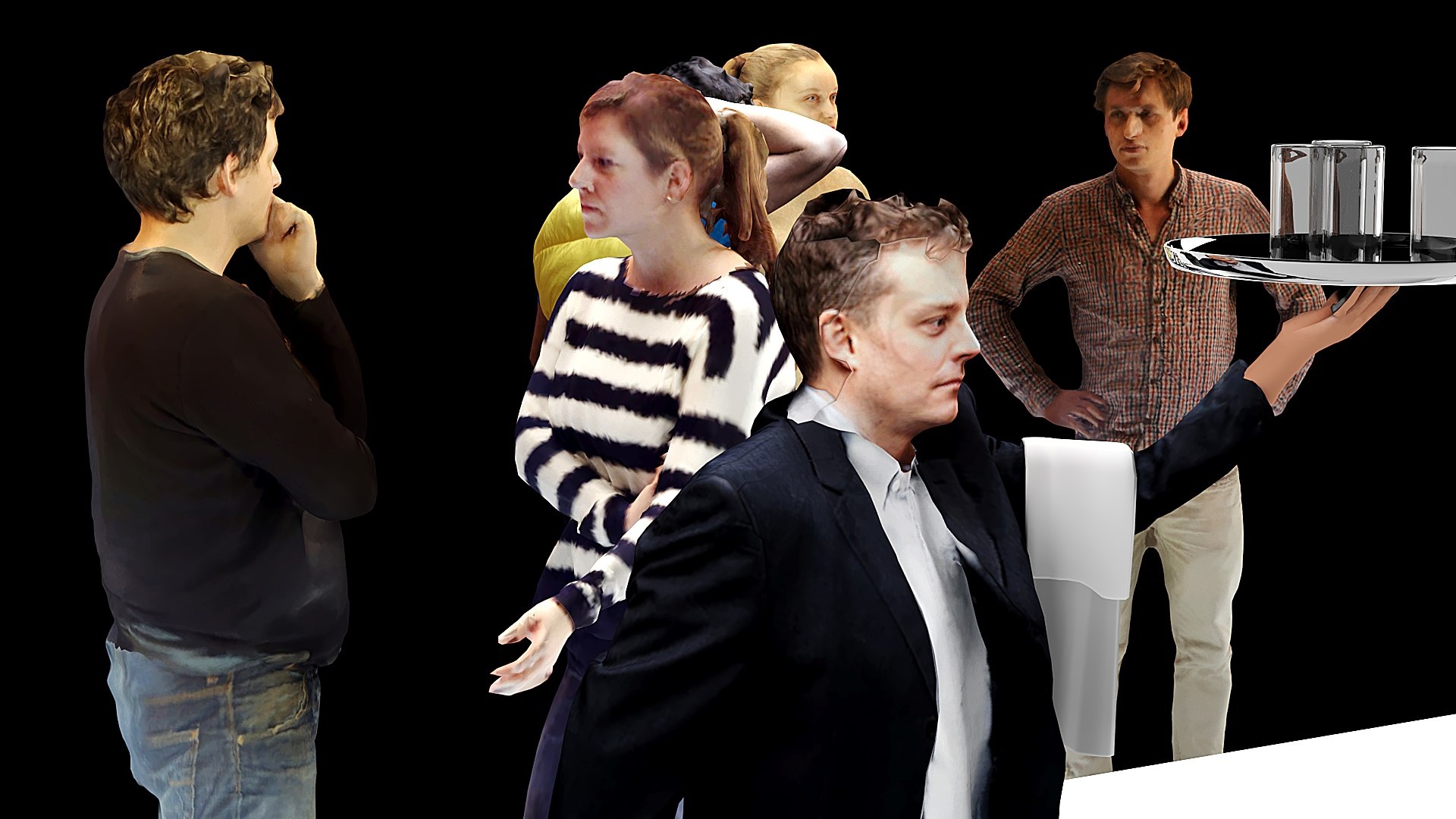 3D A Crowd Of People Model - TurboSquid 2384232