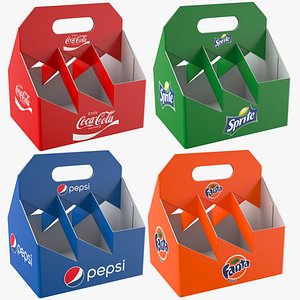Empty Trays For Soda Bottles model