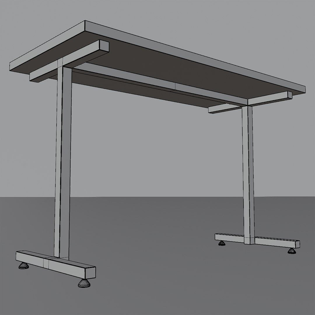 Wooden Table V3 3D - TurboSquid 2204790