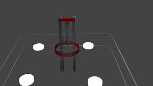 Blender Low Poly Chair Cycles Render 3D model