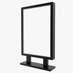 Street Advertising Billboard - 07 3D model
