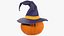 3D Halloween Pumpkin with Hat V3