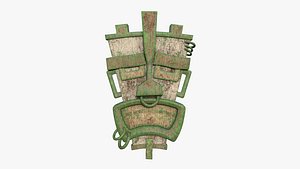 3D model Tribal Mask I09 Wood Mud - Costume Character Design