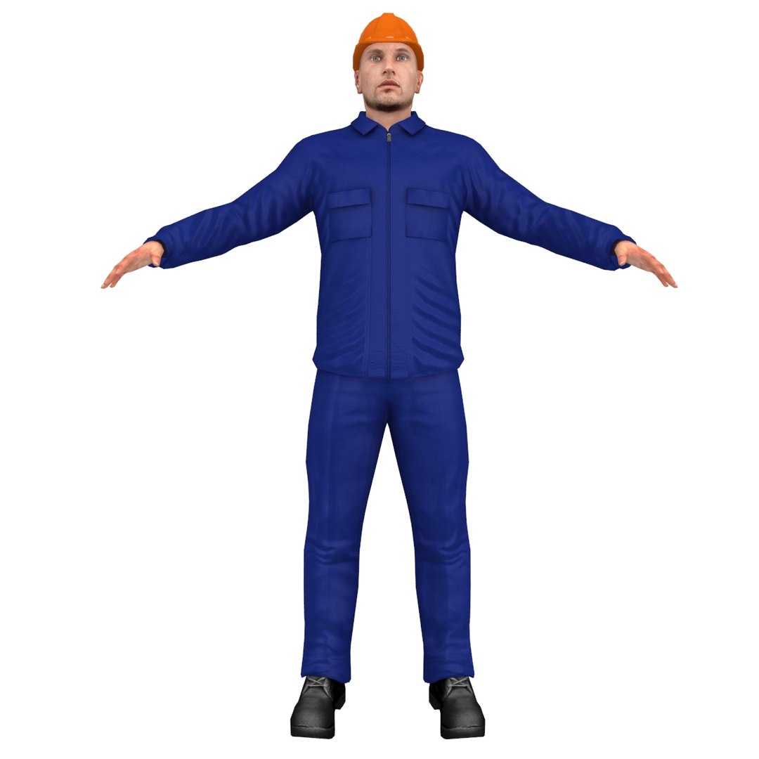 Character Worker Person Model - TurboSquid 1275579