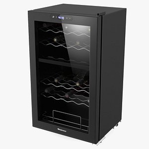 3D model Luxury Wine Fridge with Ace of Spades