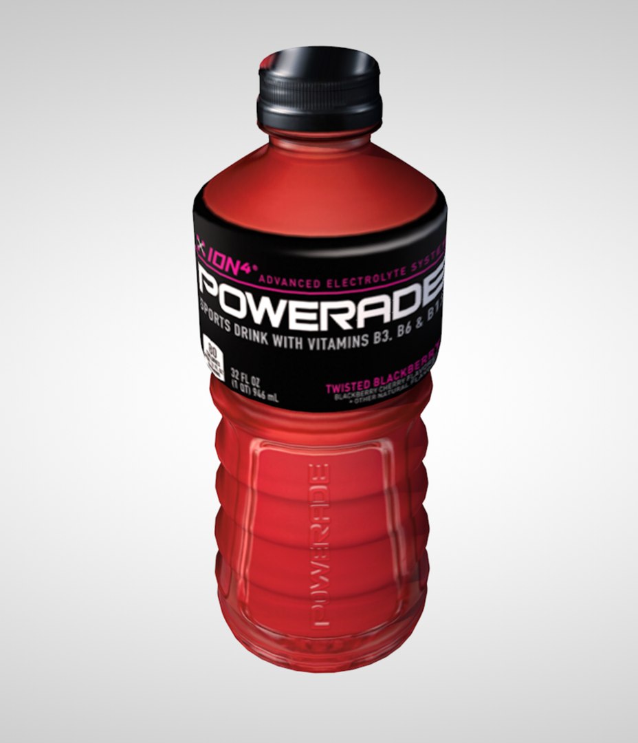 3D model Powerade Bottle VR / AR / low-poly