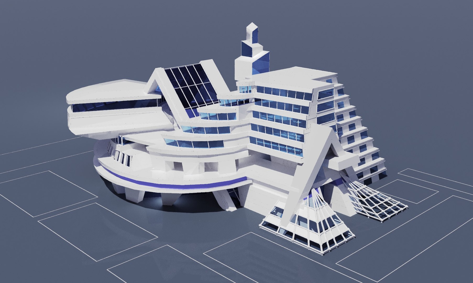 BUSINESS CENTER 3D Model - TurboSquid 2260409