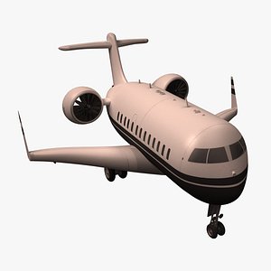 Cartoon Passenger Airplane