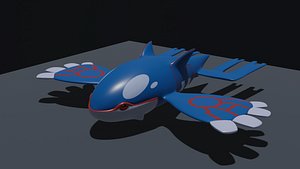 3D Modelo 3D Kyogre Pokemon