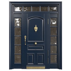 3D Entrance classic door 71 model