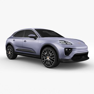 3D Porsche Macan 4 Electric 2024 model