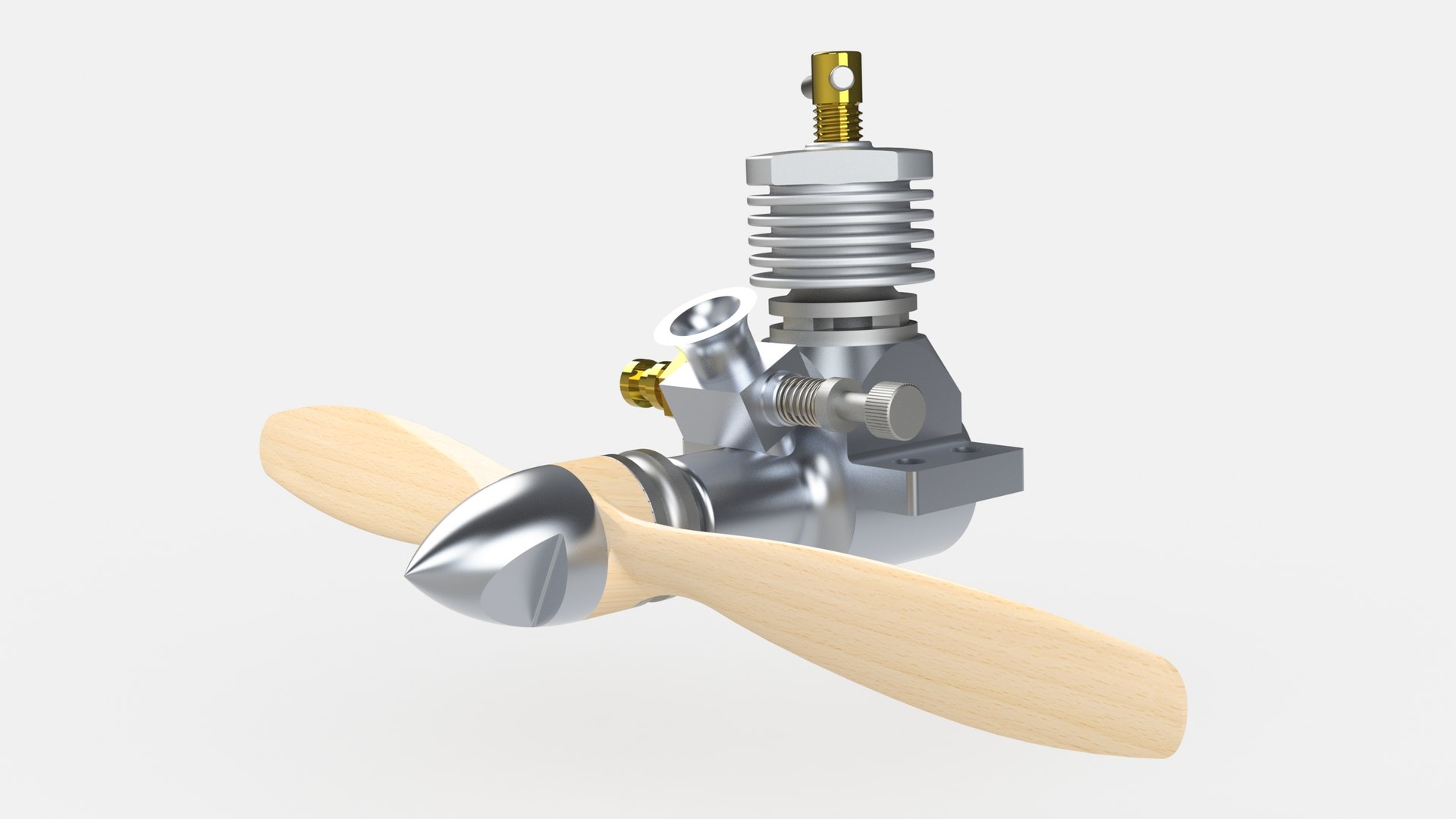 3D Gordon Nano RC Engine High Detail SolidWorks 3D Model - TurboSquid ...