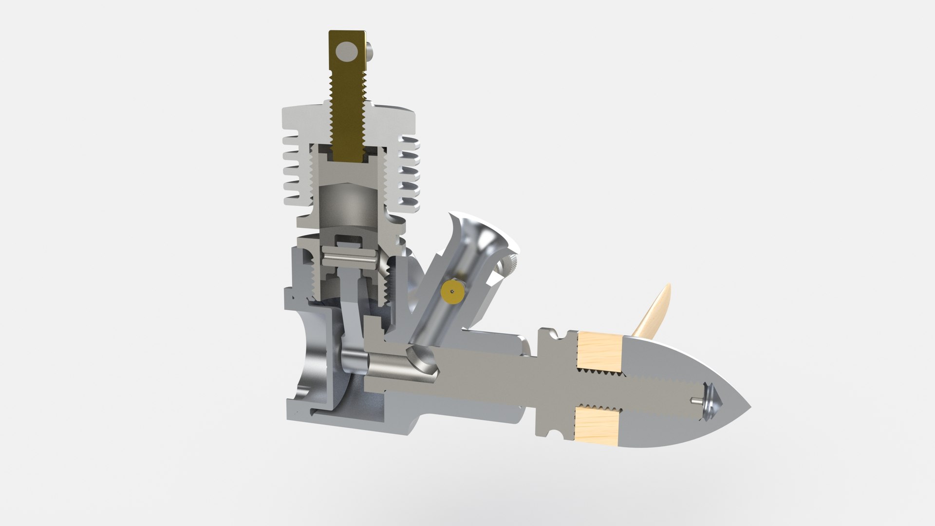 3D Gordon Nano RC Engine High Detail SolidWorks 3D Model - TurboSquid ...