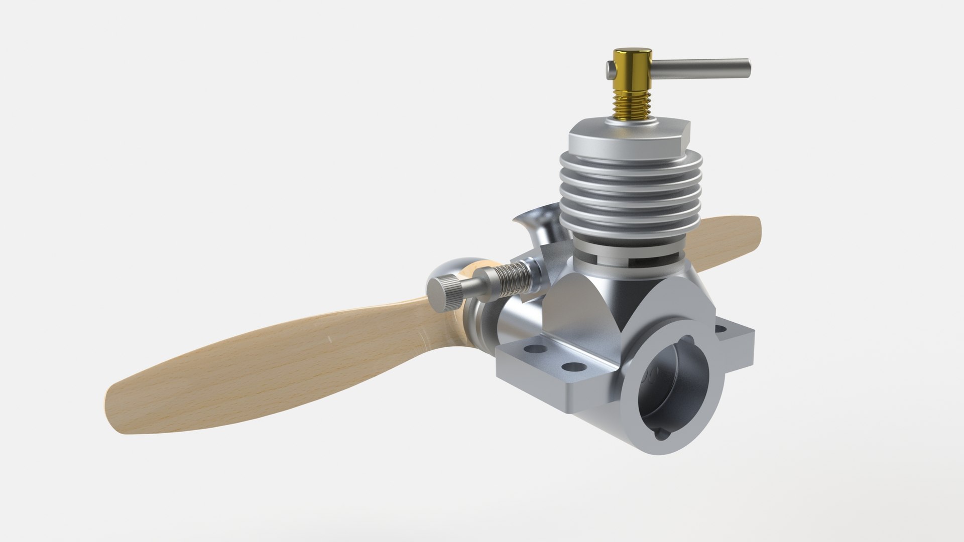 3D Gordon Nano RC Engine High Detail SolidWorks 3D Model - TurboSquid ...