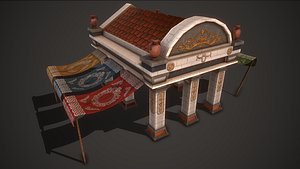 3D model ancient market