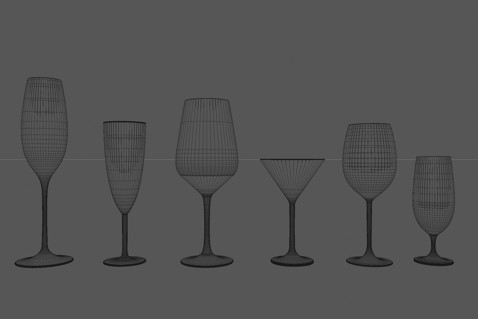 3D Model Glass Collection - TurboSquid 1836533