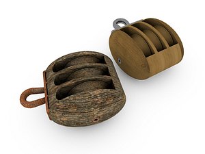 Triple sailing block (pulley)