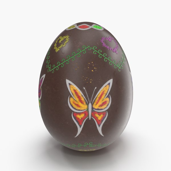 3D easter eggs holiday model