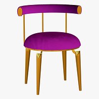 Dining Chair Gold Luxury