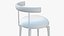 3D Dining Chair Gold Luxury