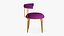 3D Dining Chair Gold Luxury