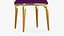 3D Dining Chair Gold Luxury