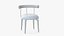 3D Dining Chair Gold Luxury