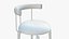 3D Dining Chair Gold Luxury