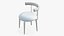 3D Dining Chair Gold Luxury