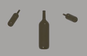 Wine Bottle 3D