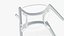 Chaise de salle à manger en cuir en bois