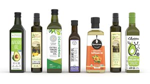 3D Olive Oil Set