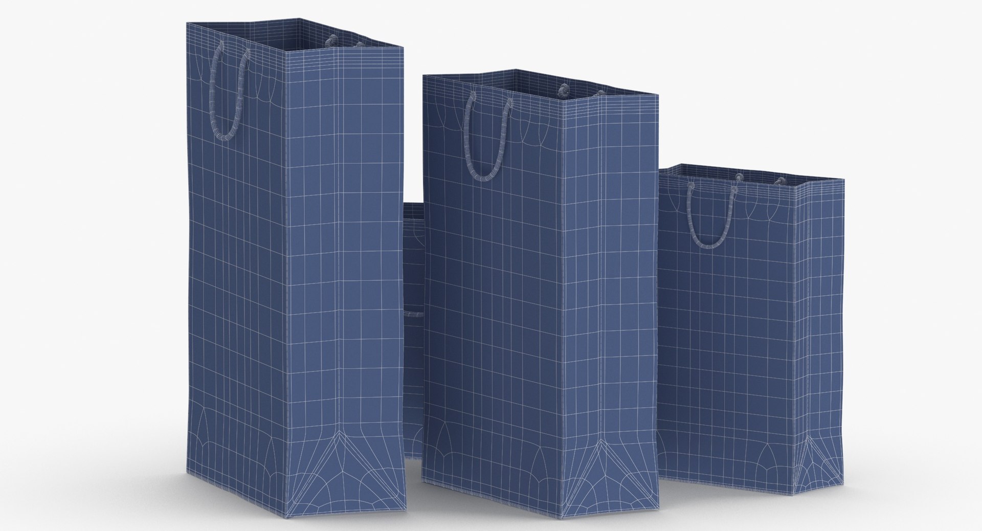 3D paper bags sets - model https://p.turbosquid.com/ts-thumb/Md/saXEPf/dtr5gOQW/paperbagsset01_wireframe_0005/jpg/1592479506/1920x1080/fit_q87/5f3f7fa3fa4e901f14d7941e2c49c86bbbd93b7f/paperbagsset01_wireframe_0005.jpg