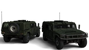 3D Am General Hmmwv Rigged Military Humvee 3D Model High Detail Game  Render Ready