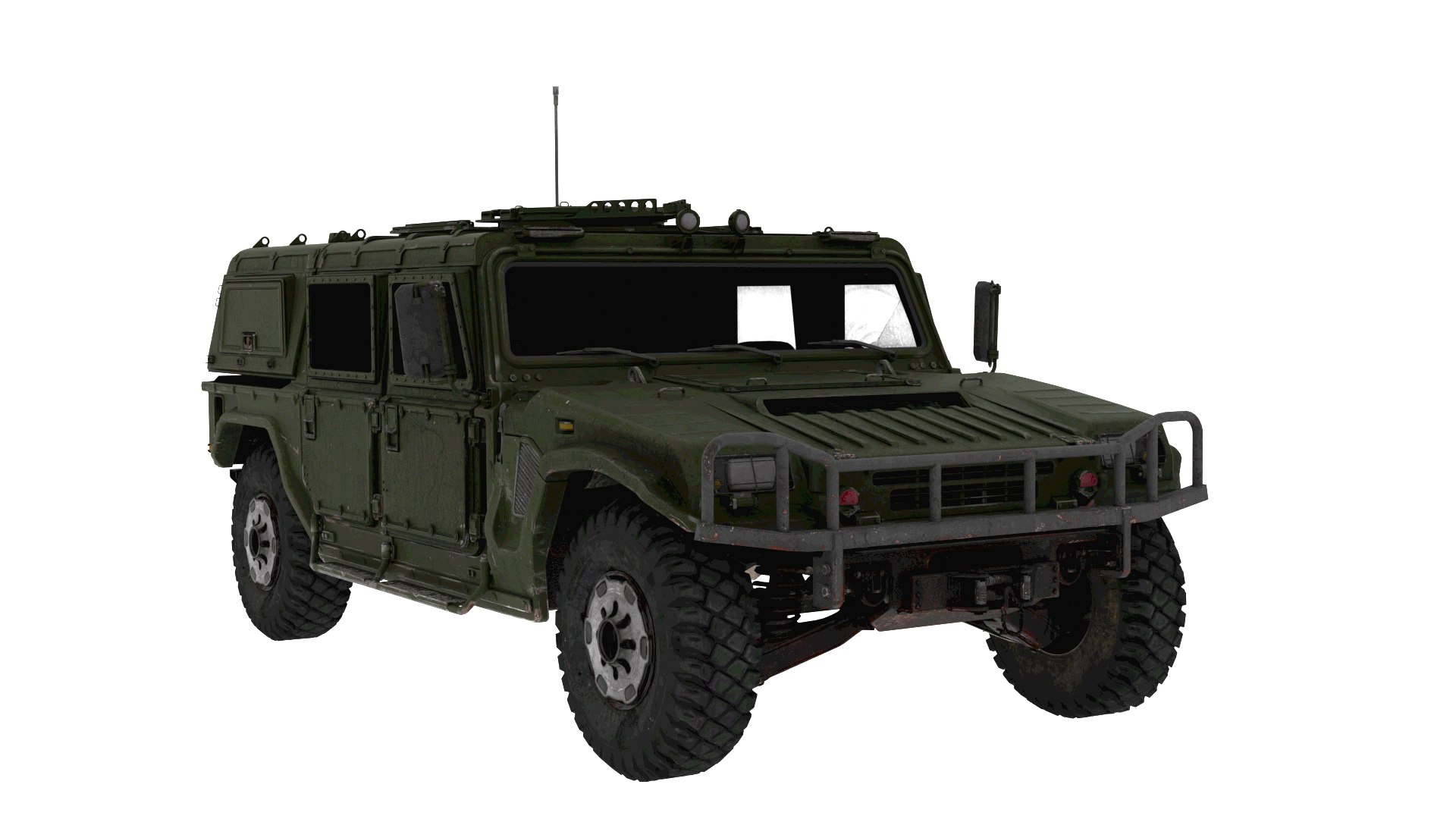 modelo 3d Modelo 3D del Humvee militar aparejado del General Hmmwv ...